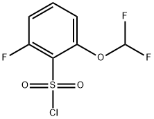 2-(二氟甲氧基)-6-氟苯磺酰氯, 1261839-98-8, 结构式
