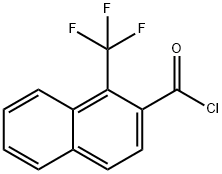 1-(Trifluoromethyl)naphthalene-2-carbonyl chloride 结构式