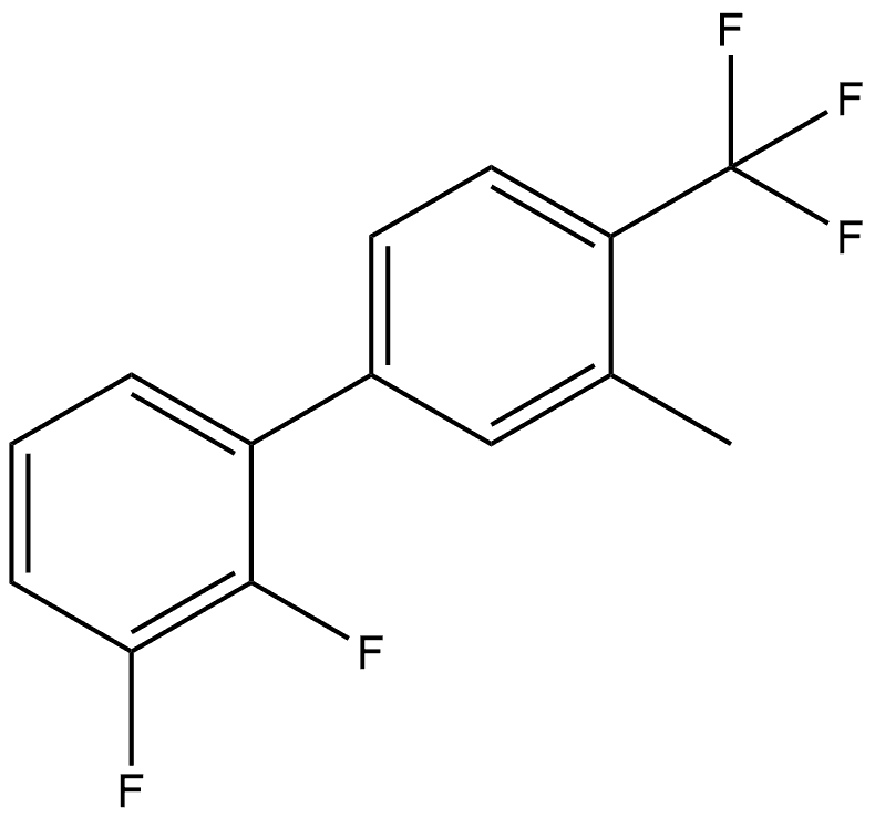 2,3-Difluoro-3'-methyl-4'-(trifluoromethyl)-1,1'-biphenyl,1261854-17-4,结构式