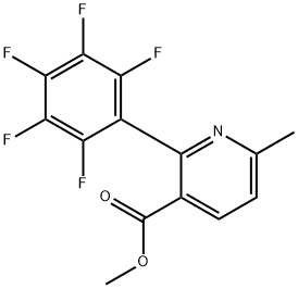 Methyl 6-methyl-2-(perfluorophenyl)nicotinate Structure