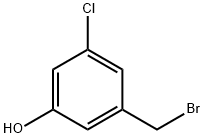 3-(Bromomethyl)-5-chlorophenol 结构式