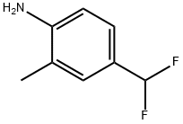 Benzenamine, 4-(difluoromethyl)-2-methyl- 结构式