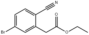 Benzeneacetic acid, 5-bromo-2-cyano-, ethyl ester,1261862-61-6,结构式