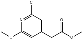 4-Pyridineacetic acid, 2-chloro-6-methoxy-, methyl ester Structure