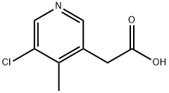 5-氯-4-甲基-3-吡啶乙酸 结构式
