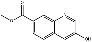 7-Quinolinecarboxylic acid, 3-hydroxy-, methyl ester Structure