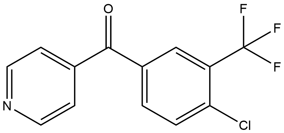 4-Chloro-3-(trifluoromethyl)phenyl]-4-pyridinylmethanone Structure