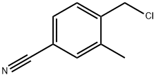 4-(chloromethyl)-3-methylbenzonitrile 化学構造式