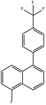 1-Fluoro-5-(4-(trifluoromethyl)phenyl)naphthalene 化学構造式