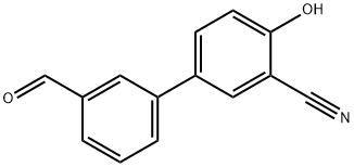 2-Cyano-4-(3-formylphenyl)phenol 化学構造式