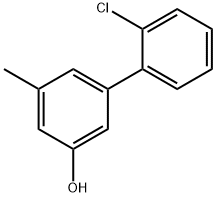 5-(2-Chlorophenyl)-3-methylphenol Struktur