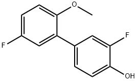 2-Fluoro-4-(5-fluoro-2-methoxyphenyl)phenol Structure