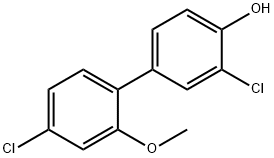 2-Chloro-4-(4-chloro-2-methoxyphenyl)phenol Structure