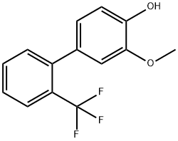 2-Methoxy-4-(2-trifluoromethylphenyl)phenol,1261898-81-0,结构式