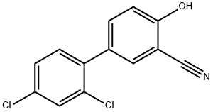 2-Cyano-4-(2,4-dichlorophenyl)phenol Structure