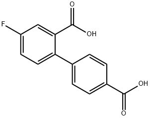 [1,?1'-?Biphenyl]?-?2,?4'-?dicarboxylic acid, 4-?fluoro- Struktur