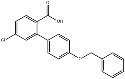 2-(4-Benzyloxyphenyl)-4-chlorobenzoic acid 结构式