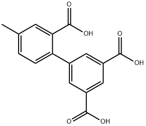 2-(3,5-Dicarboxyphenyl)-5-methylbenzoic acid Struktur
