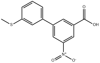 3-(3-Methylthiophenyl)-5-nitrobenzoic acid,1261926-92-4,结构式