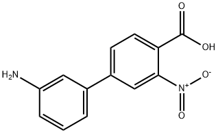 4-(3-Aminophenyl)-2-nitrobenzoic acid Structure