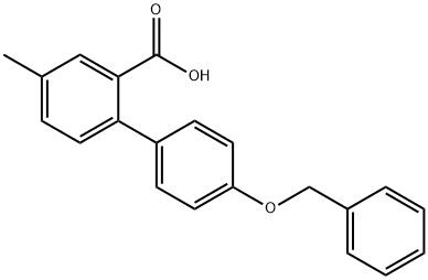 2-(4-Benzyloxyphenyl)-5-methylbenzoic acid Structure