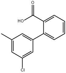 2-(3-Chloro-5-methylphenyl)benzoic acid,1261941-02-9,结构式