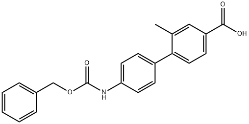 4-(4-Cbz-Aminopheny)-3-methylbenzoic acid Struktur