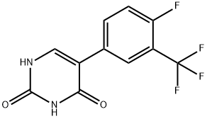 2,?4(1H,?3H)?-?Pyrimidinedione, 5-?[4-?fluoro-?3-?(trifluoromethyl)?phenyl]?-|