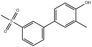 2-Methyl-4-(3-methylsulfonylphenyl)phenol Struktur