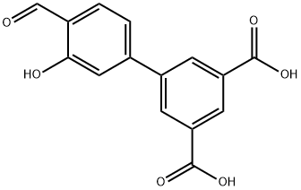4'-甲酰基-3'-羟基[1,1'-联苯]-3,5-二羧酸 结构式