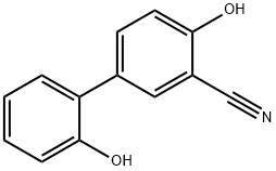 2-Cyano-4-(2-hydroxyphenyl)phenol Struktur