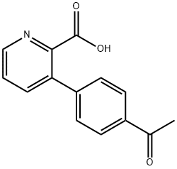 3-(4-Acetylphenyl)picolinic acid Structure