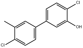 2-Chloro-5-(4-chloro-3-methylphenyl)phenol Struktur