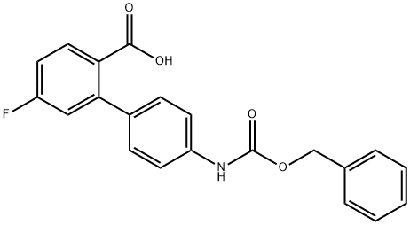 2-(4-Cbz-Aminopheny)-4-fluorobenzoic acid Structure