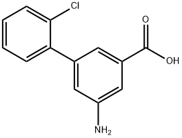 3-Amino-5-(2-chlorophenyl)benzoic acid Structure