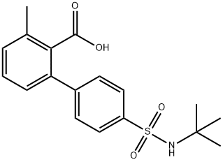 [1,?1'-?Biphenyl]?-?2-?carboxylic acid, 4'-?[[(1,?1-?dimethylethyl)?amino]?sulfonyl]?-?3-?methyl-|