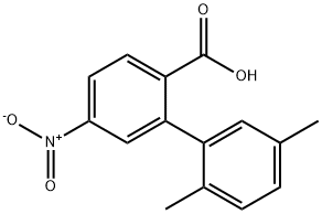 2-(2,5-Dimethylphenyl)-4-nitrobenzoic acid Structure