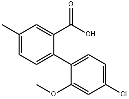 1261980-56-6 2-(4-Chloro-2-methoxyphenyl)-5-methylbenzoic acid