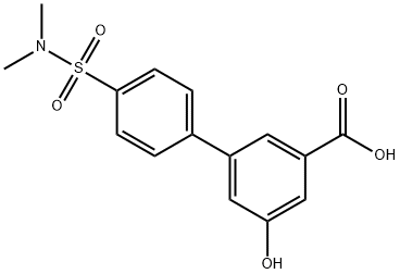 3-(4-N,N-Dimethylsulfamoylphenyl)-5-hydroxybenzoic acid Struktur