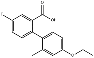 2-(4-Ethoxy-2-methylphenyl)-5-fluorobenzoic acid Structure