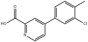 4-(3-Chloro-4-methylphenyl)picolinic acid Structure