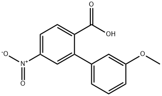 2-(3-Methoxyphenyl)-4-nitrobenzoic acid Structure