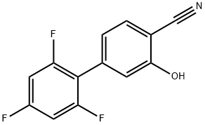 2-Cyano-5-(2,4,6-trifluorophenyl)phenol Struktur