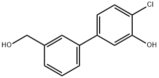 2-Chloro-5-(3-hydroxymethylphenyl)phenol 结构式