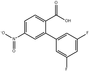 2-(3,5-Difluorophenyl)-4-nitrobenzoic acid,1262006-02-9,结构式