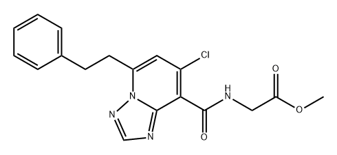 Glycine, N-[[7-chloro-5-(2-phenylethyl)[1,2,4]triazolo[1,5-a]pyridin-8-yl]carbonyl]-, methyl ester|葡聚糖