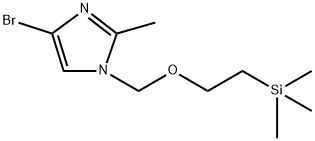 1H-Imidazole, 4-bromo-2-methyl-1-[[2-(trimethylsilyl)ethoxy]methyl]- Structure