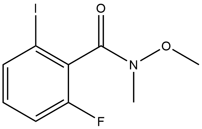 2-Fluoro-6-iodo-N-methoxy-N-methylbenzamide Structure