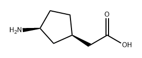 Cyclopentaneacetic acid, 3-amino-, (1R,3S)- Structure