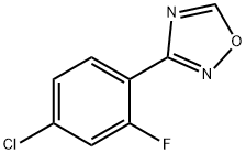 1,2,4-Oxadiazole, 3-(4-chloro-2-fluorophenyl)-,1262412-42-9,结构式